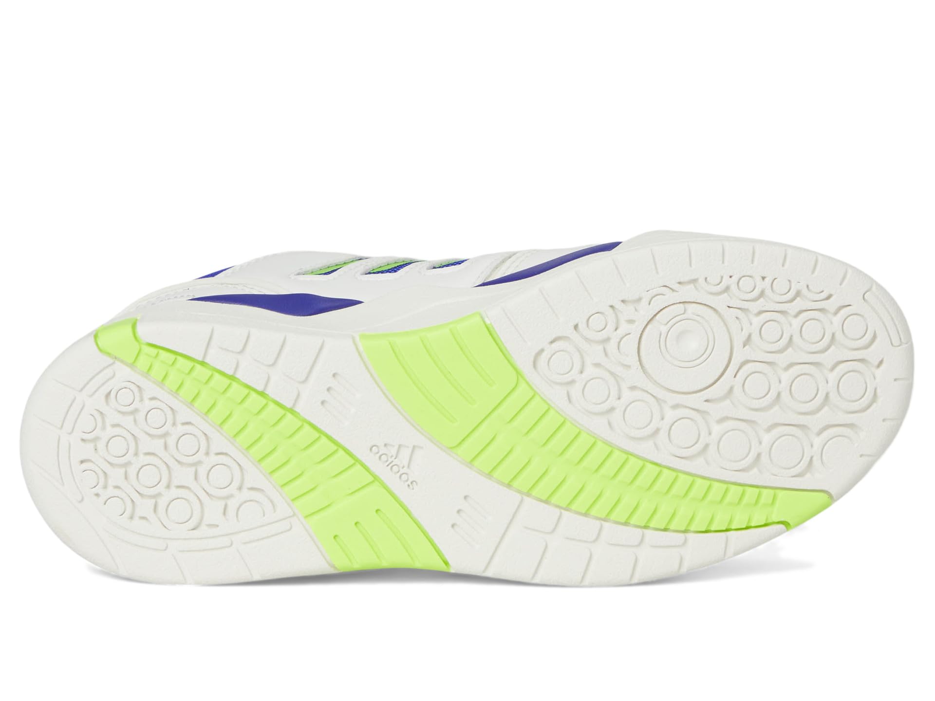 Кроссовки adidas Kids Midcity Low Top Basketball Shoes, цвет White/Lucid Blue/Lucid Lemon — фото 3