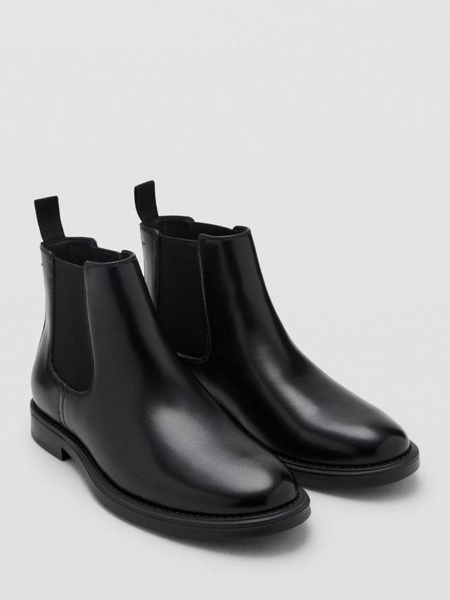 Ботильоны London из искусственной кожи в стиле челси Mango, Black — фото 2