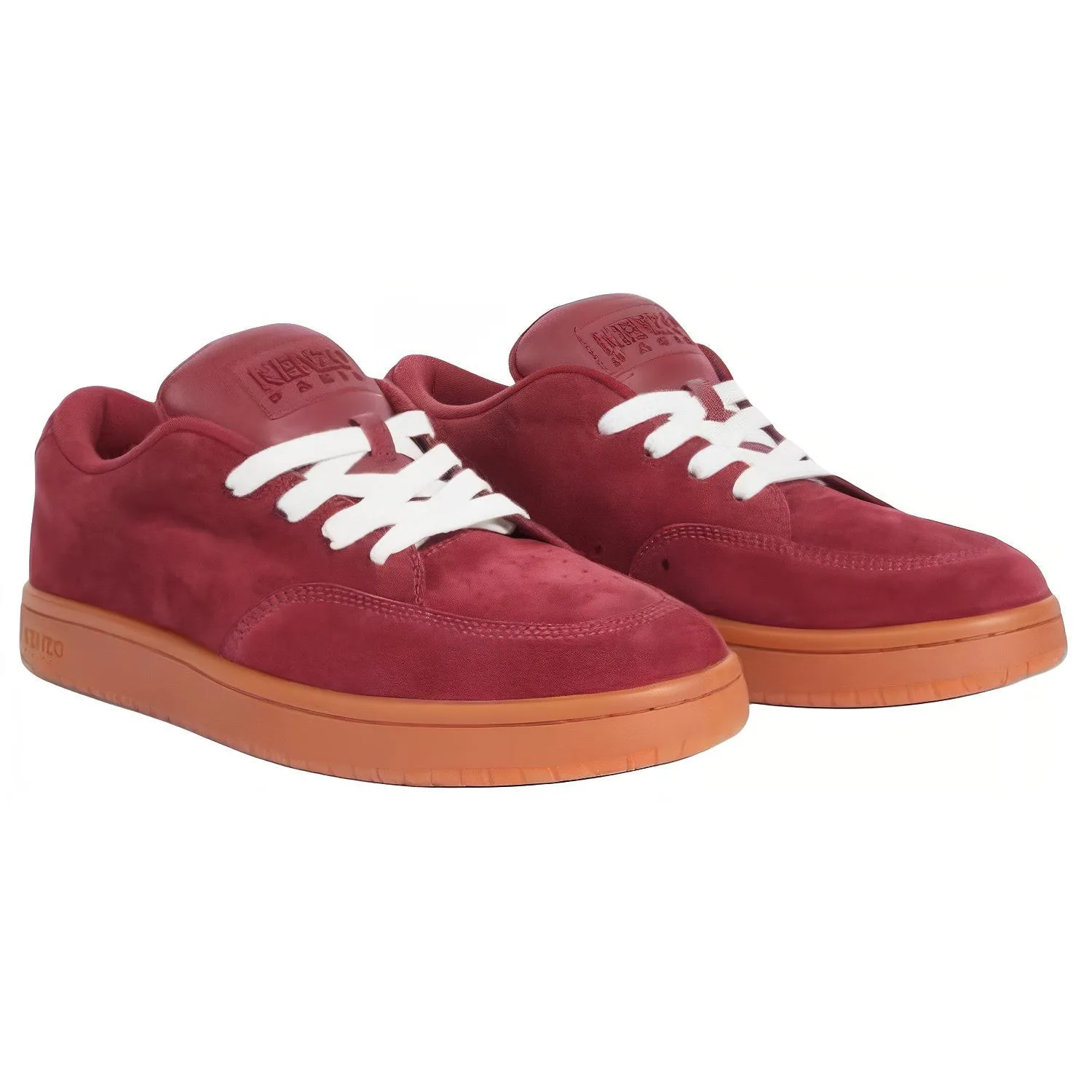KENZO Кроссовки skateboard low top suede dome мужские красные — фото 3