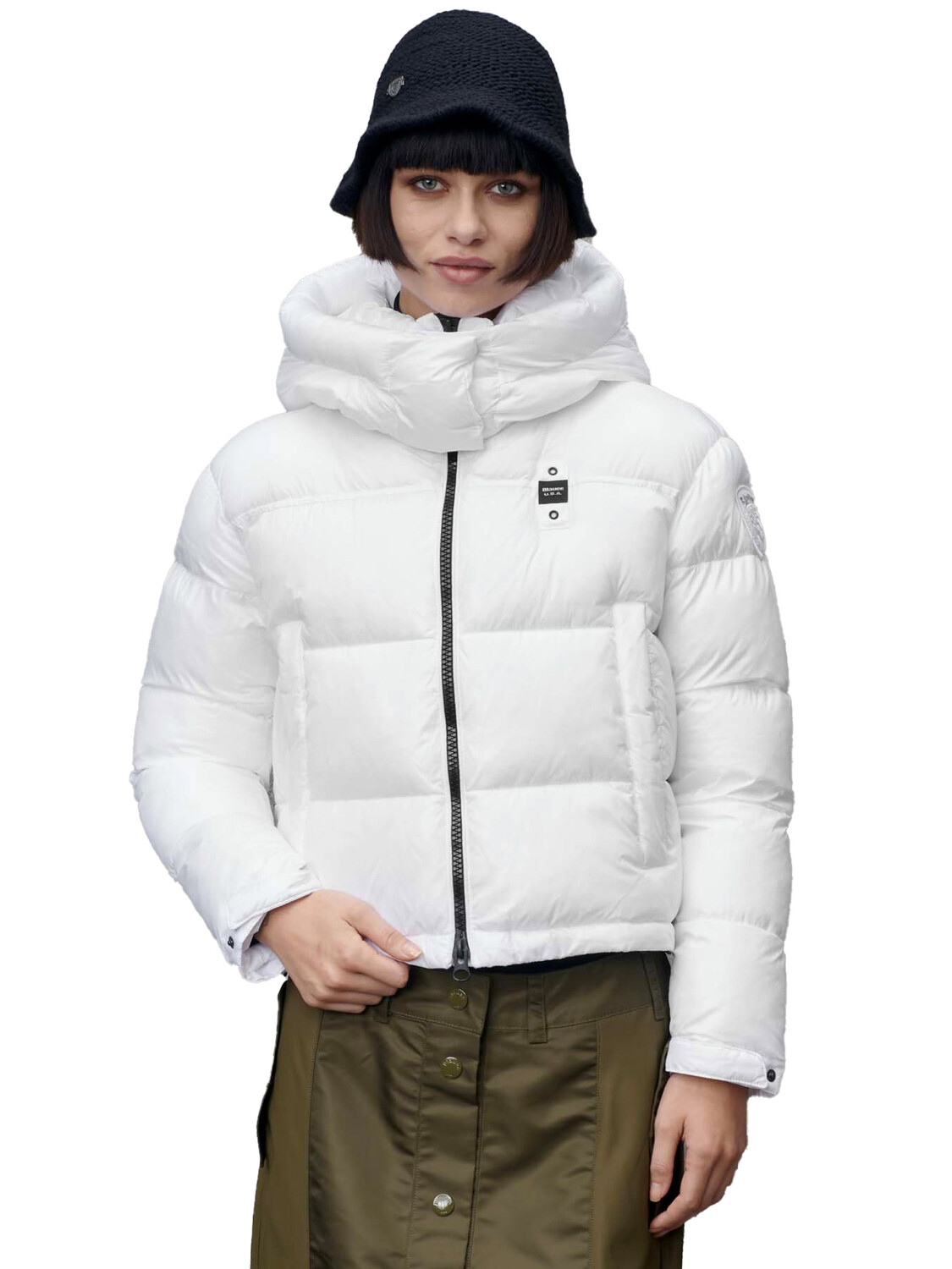 

Пуховик piumino gloria micro rip Blauer, белый