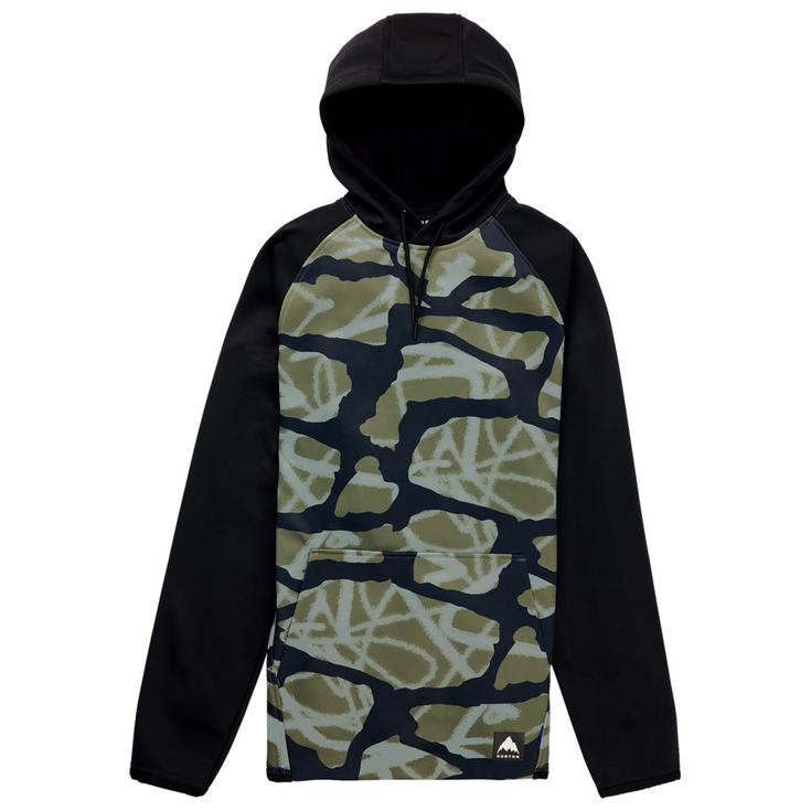 

Толстовка с короной, водонепроницаемая, флисовая, граффити, камуфляж, настоящий черный - s Burton