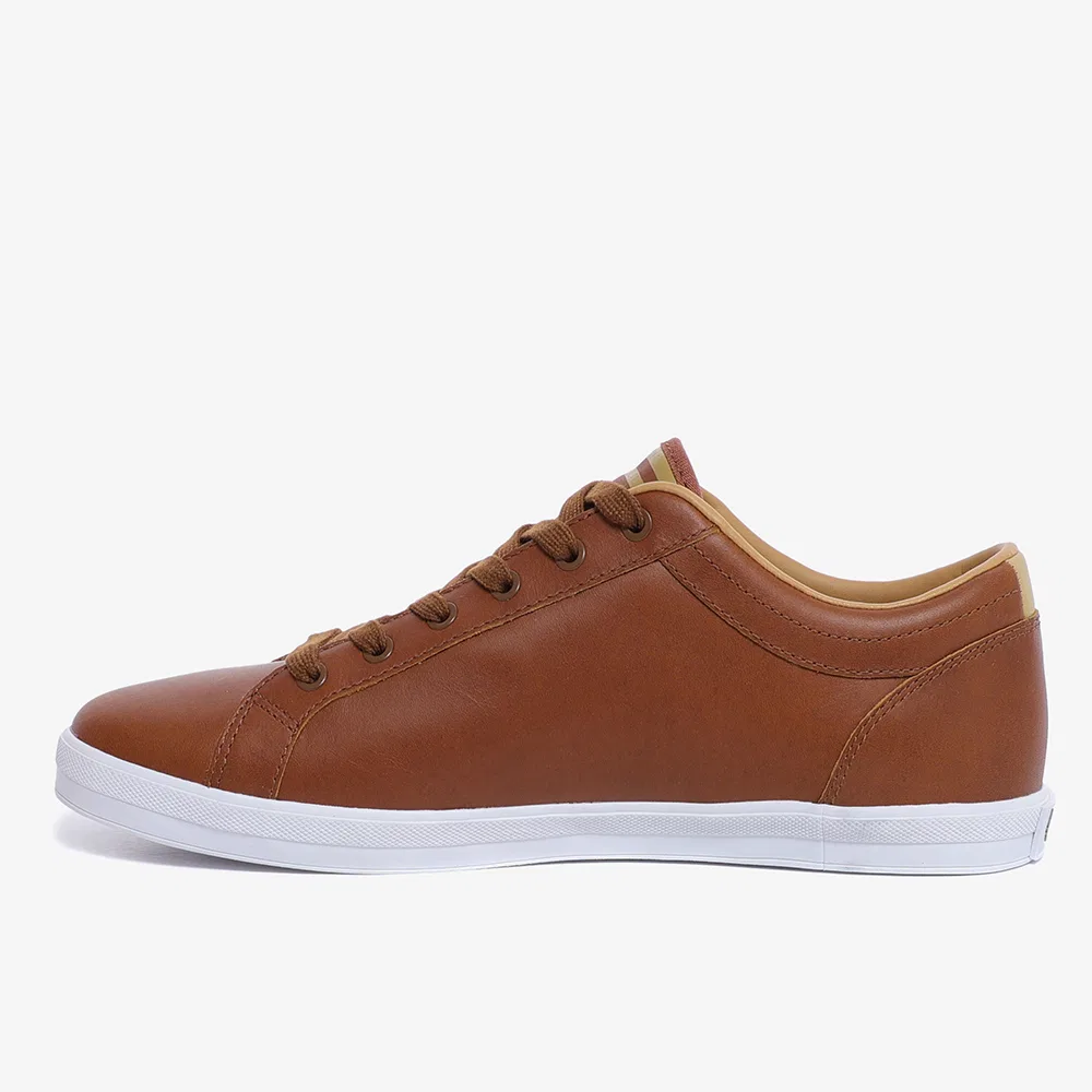 Мужские кожаные кроссовки Baseline от Fred Perry, цвета Tan/Champagne — фото 2