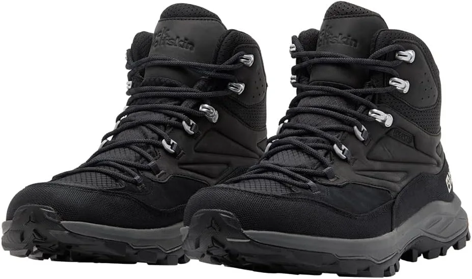 Мужские повседневные кроссовки Jack Wolfskin Cyrox Texapore Mid M, черный — фото 4