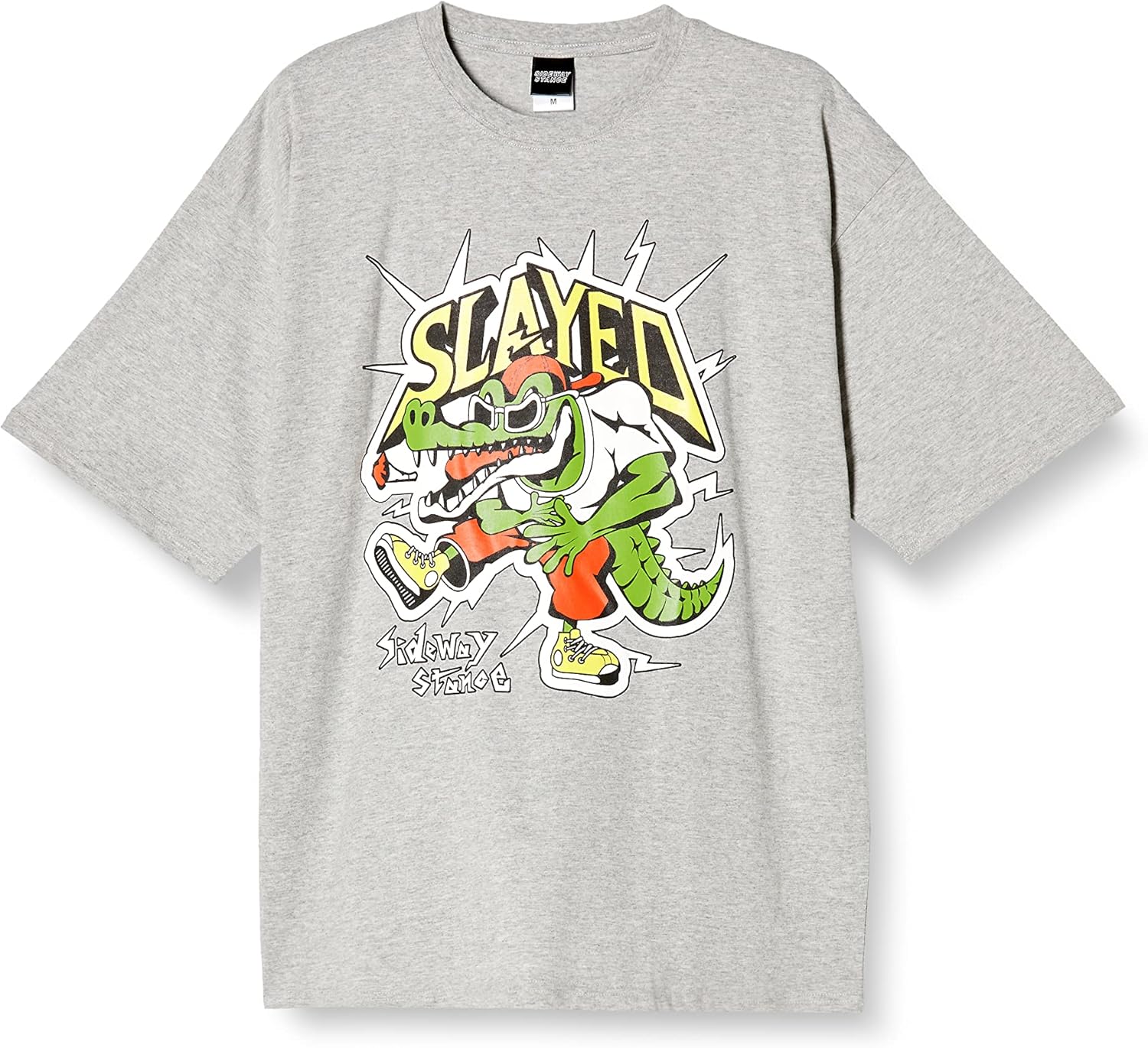 

Мужская футболка с коротким рукавом Improbes 70074 с принтом под кожу аллигатора Improves, светло-серый