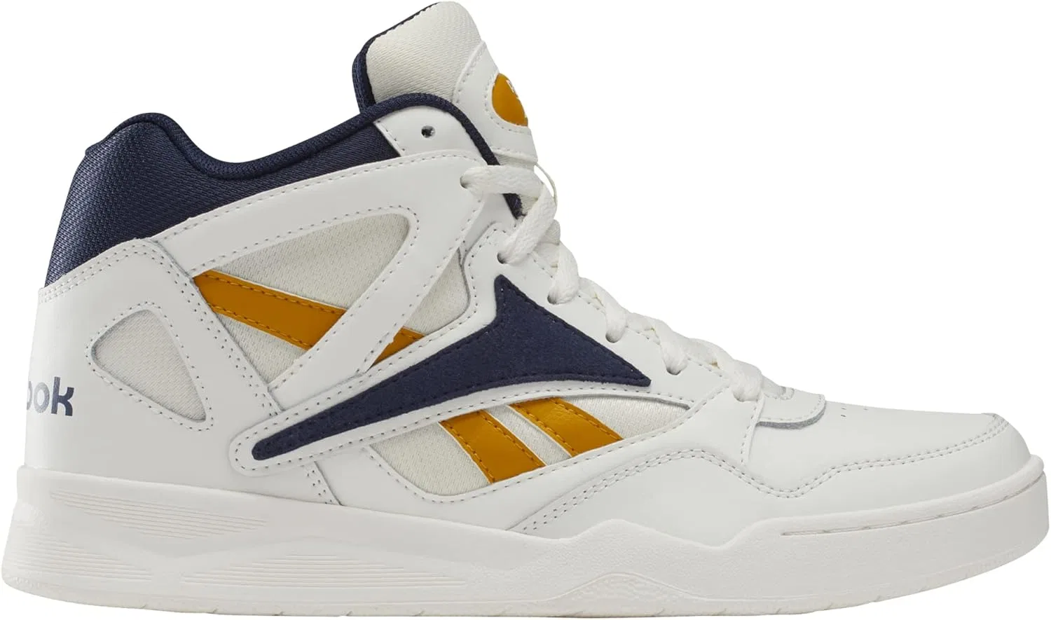 Баскетбольные кроссовки Reebok Unisex BB4590 High Top, Chalk Vector Navy Bright Ochre