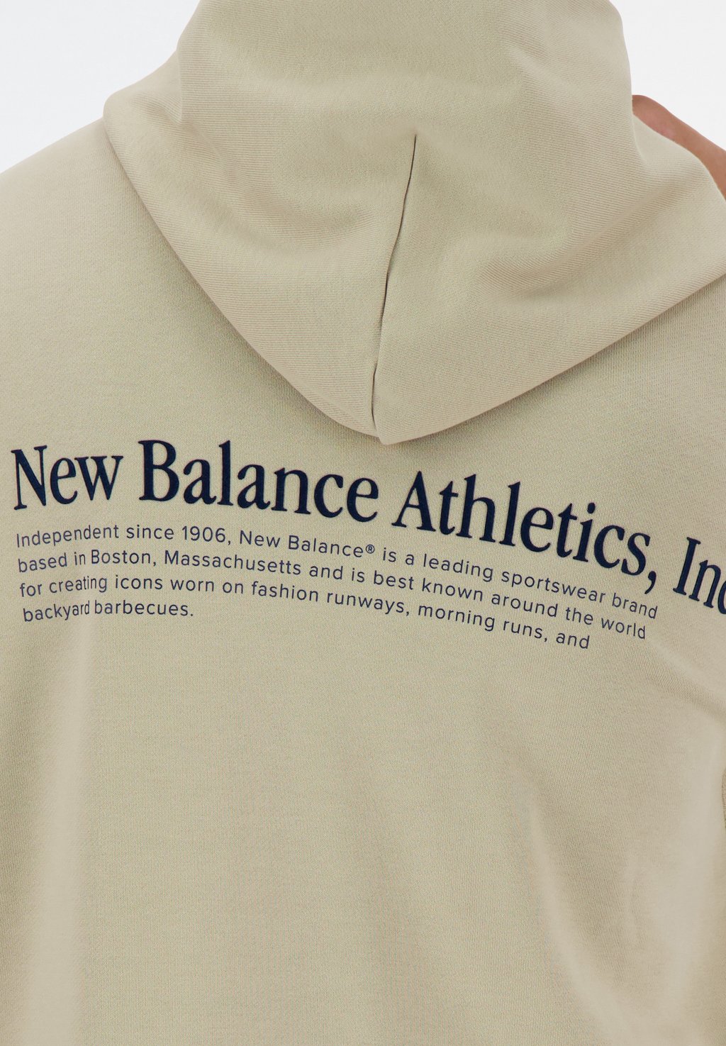 

Толстовка с капюшоном ATHLETICS EMBROIDERED New Balance, бежевый