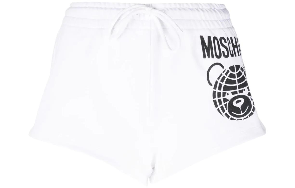 

Moschino Повседневные шорты женские белые средней длины