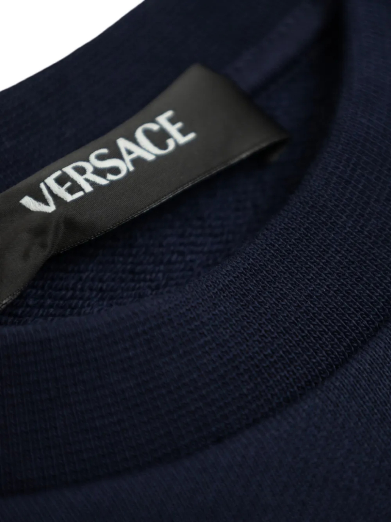 Детская толстовка Versace Kids, украшенная кристаллами, синий — фото 3