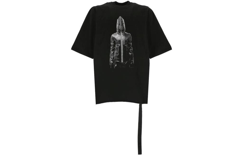 

Футболка с круглым вырезом и графическим принтом Rick Owens Drkshdw, черный