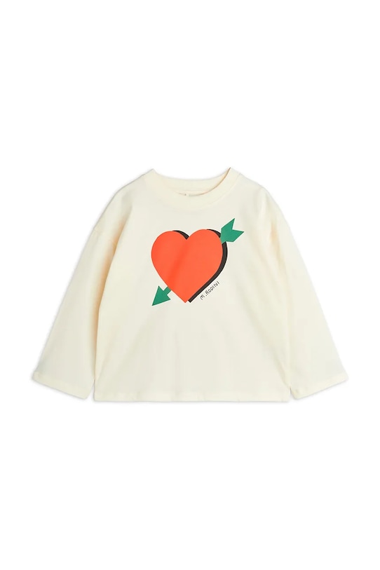 

Детская хлопковая водолазка Arrowed heart Mini Rodini, бежевый
