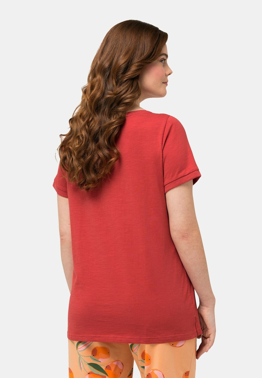 

Базовая футболка CHERRY LOGO Ulla Popken, коралл