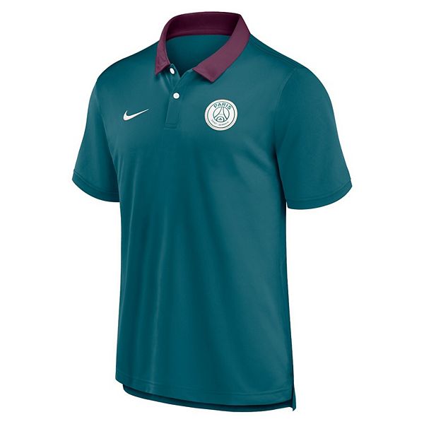 Мужская бирюзовая футболка поло paris saint-germain 2024/25 performance 20 Nike — фото 3