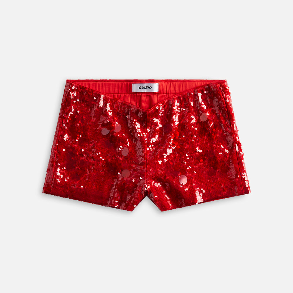 

Шорты GUIZIO Paillette Short, цвет Candy Apple