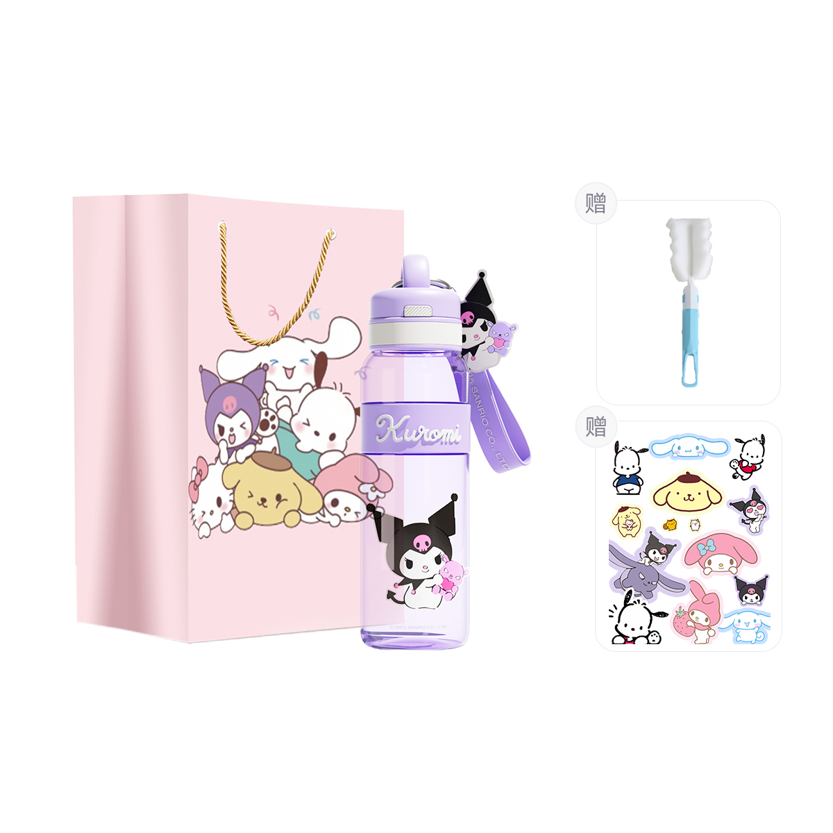 

Стакан пластиковый My Melody Cinnamoroll Tritan 720 мл Sanrio, Kuromi