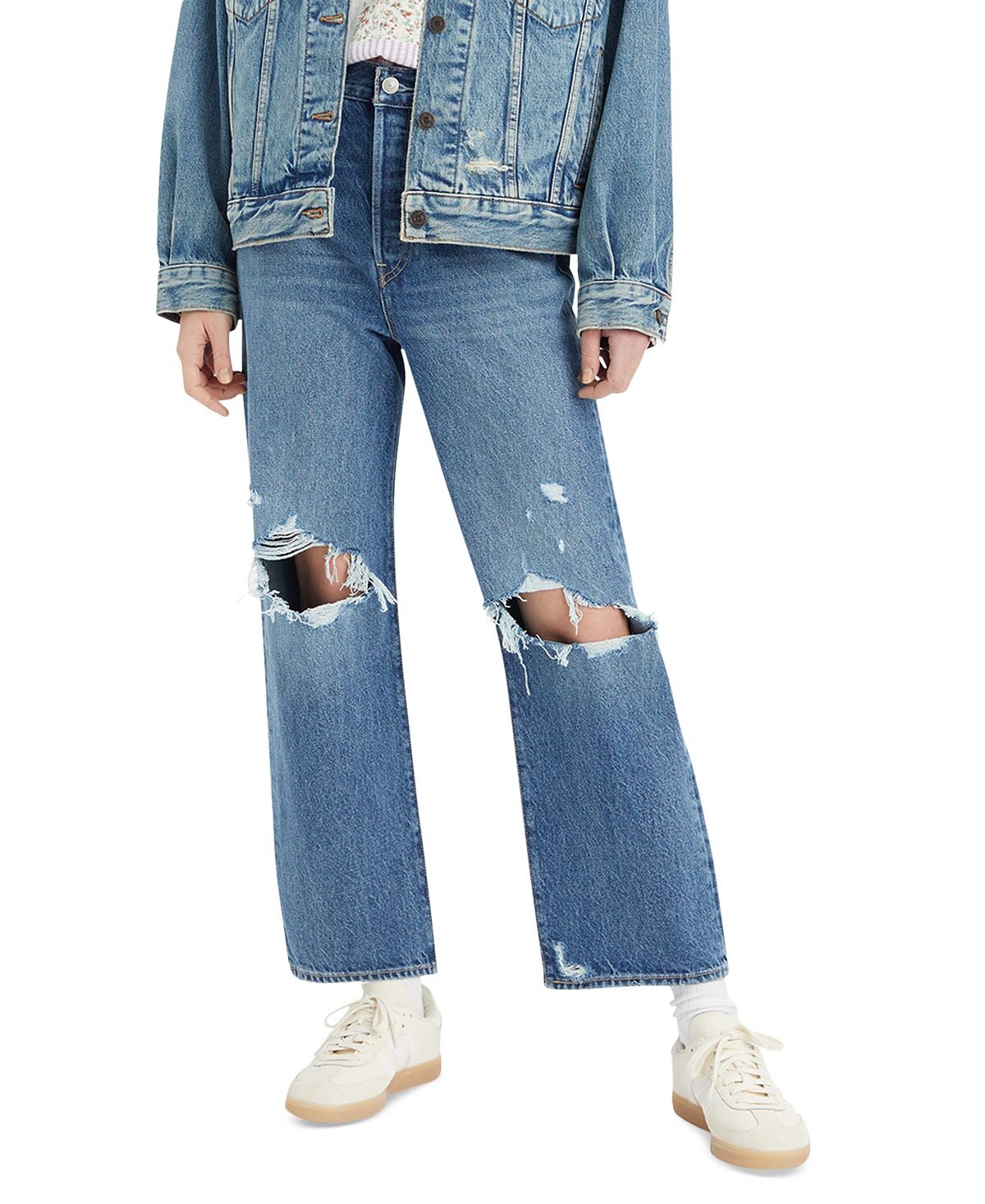 

Женские прямые джинсы до щиколотки с ультравысокой посадкой Levi's