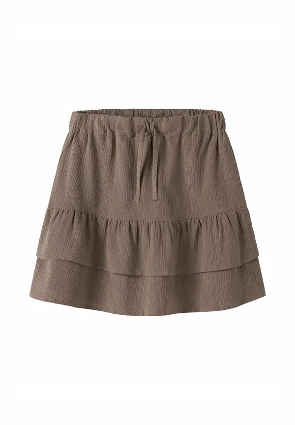 Юбка Name It Rock rüschen a line skirt, коричневая чечевица