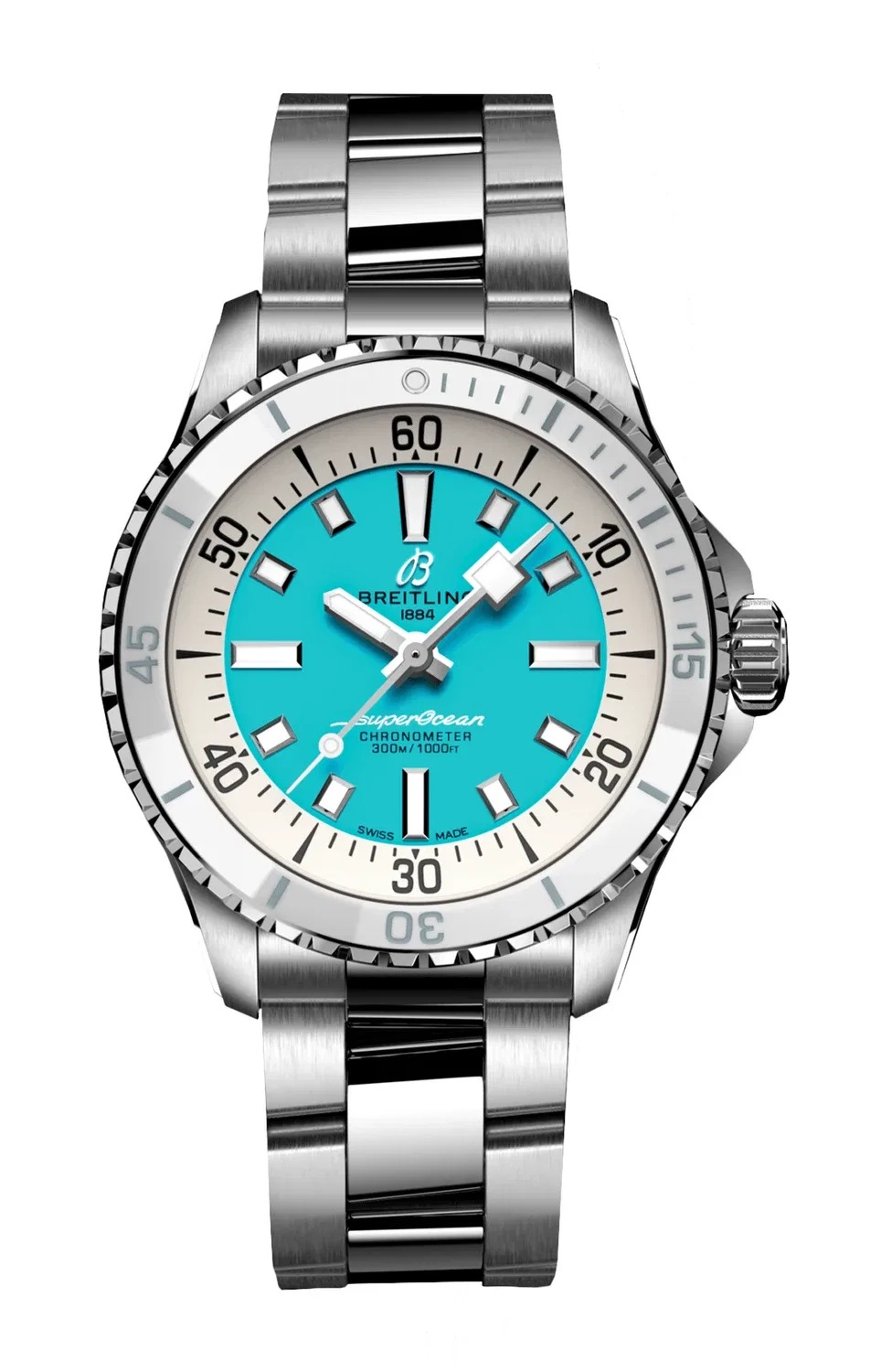 СУПЕРОУШН АВТОМАТИК 36 - A17377211C1A1 BREITLING, серебряный