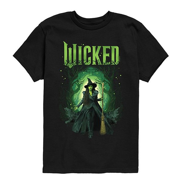 

Футболка с принтом Wicked for Good Elphaba для мальчиков 8-20 Licensed Character, Black