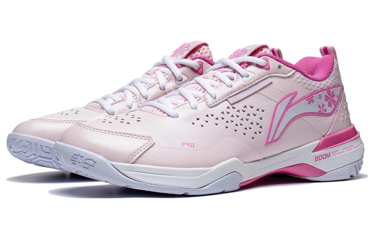 Кроссовки Blade Pro Badminton унисекс с низким верхом розового цвета Lining — фото 3
