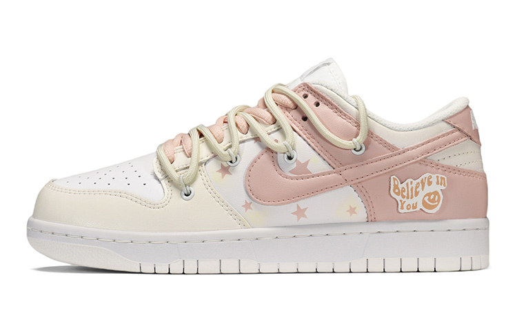 

Кроссовки Nike Dunk Skateboard Shoes Women's Low-Top Yellow/Pink