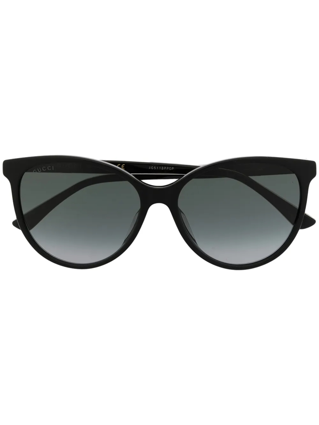 

Солнцезащитные очки в круглой оправе с отделкой Web Gucci Eyewear, черный