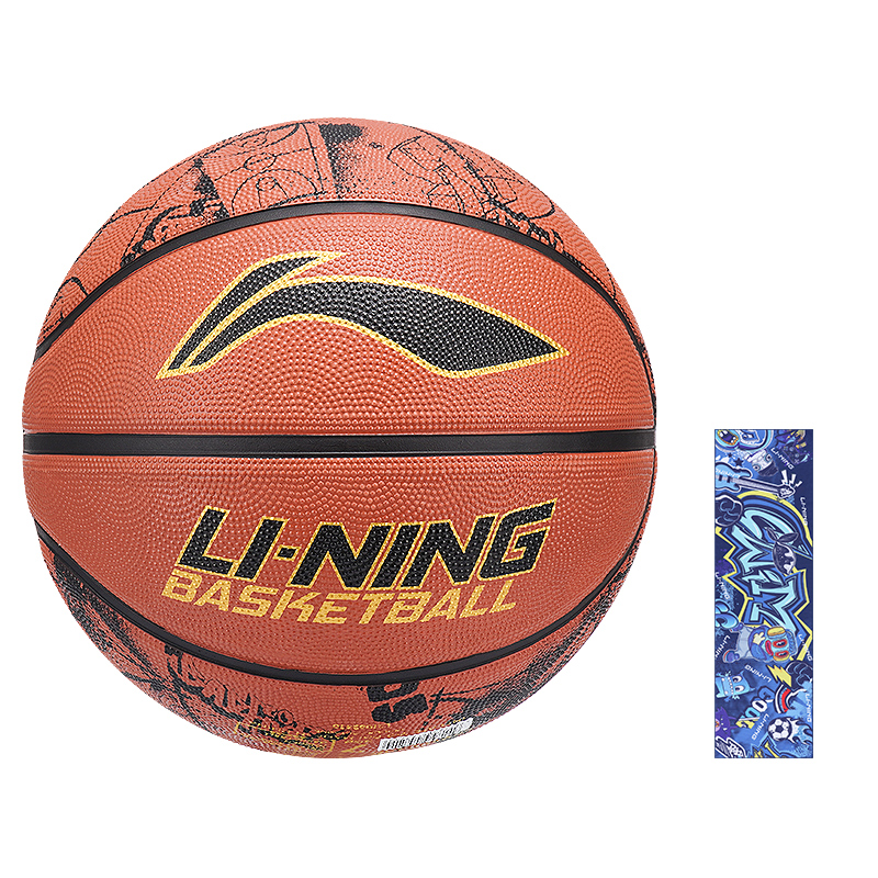 

LINING Резиновый баскетбольный мяч brown размер 5 7 тренировочный соревновательный unisex china