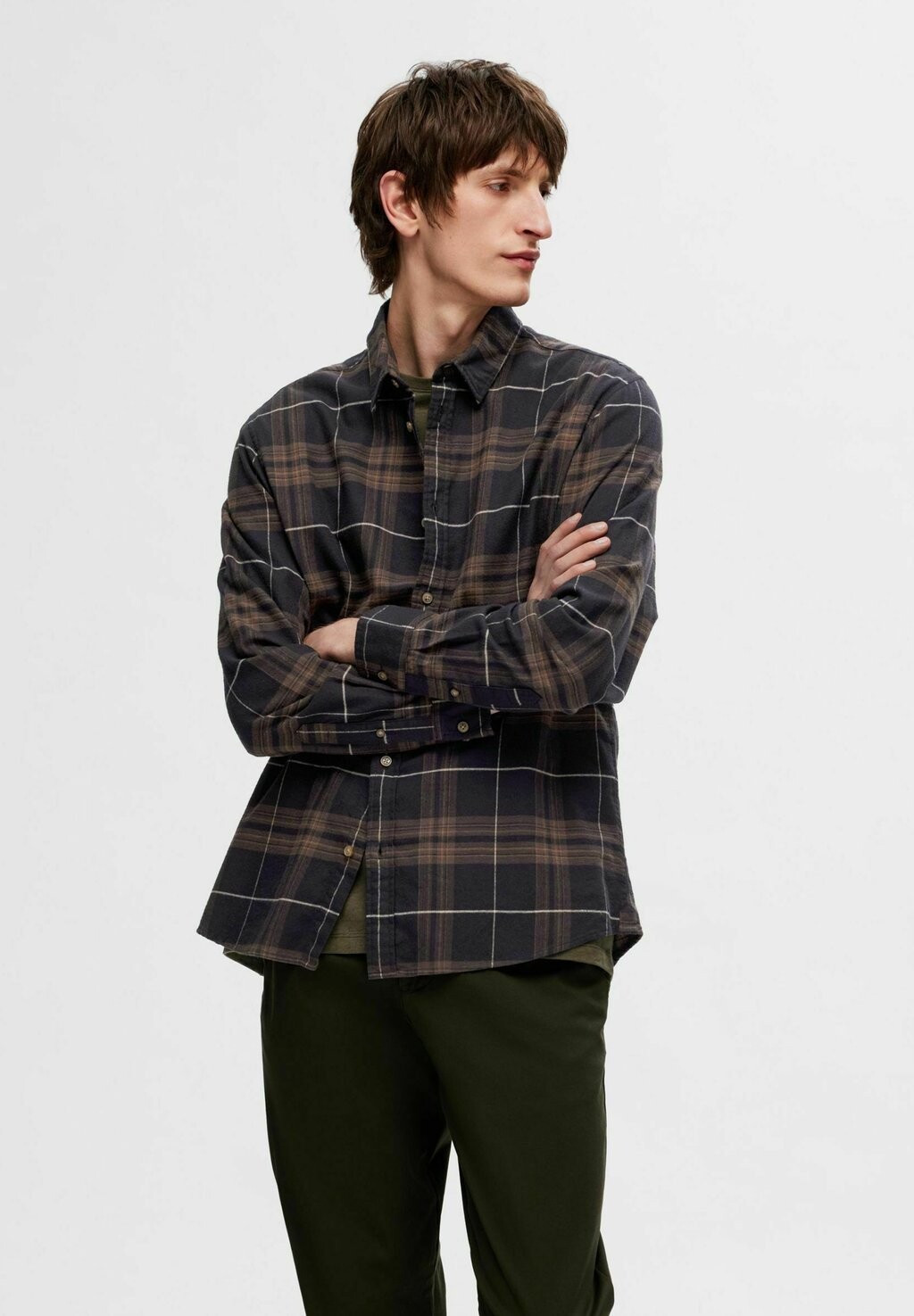 

Рубашка SLHSLIMOWEN Selected Homme, черный