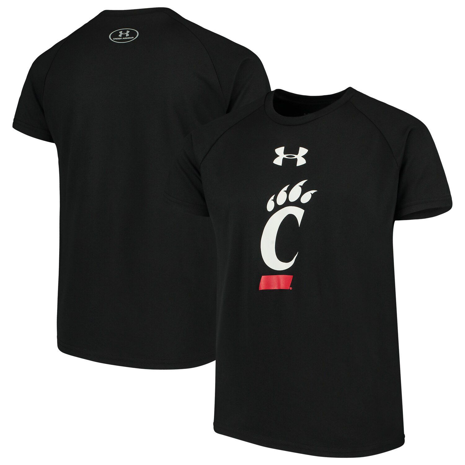 

Черная футболка с логотипом Youth Under Armour Cincinnati Bearcats 2.0 Tech Under Armour, Черный, Черная футболка с логотипом Youth Under Armour Cincinnati Bearcats 2.0 Tech Under Armour