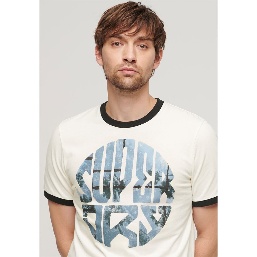 Футболка с коротким рукавом Superdry Photographic Logo, белый — фото 4