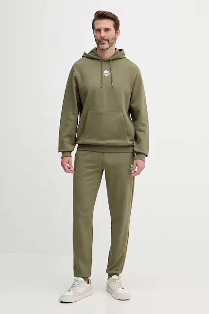 Худи Lacoste, зеленый, из 100% хлопка — фото 4