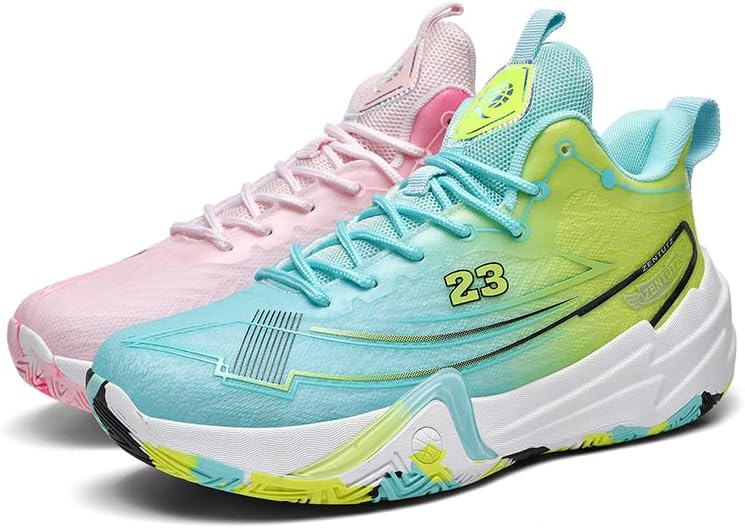 

Баскетбольные кроссовки для женщин и мужчин, легкие, нескользящие, для занятий спортом на улице, модные Bacury, Multicolor