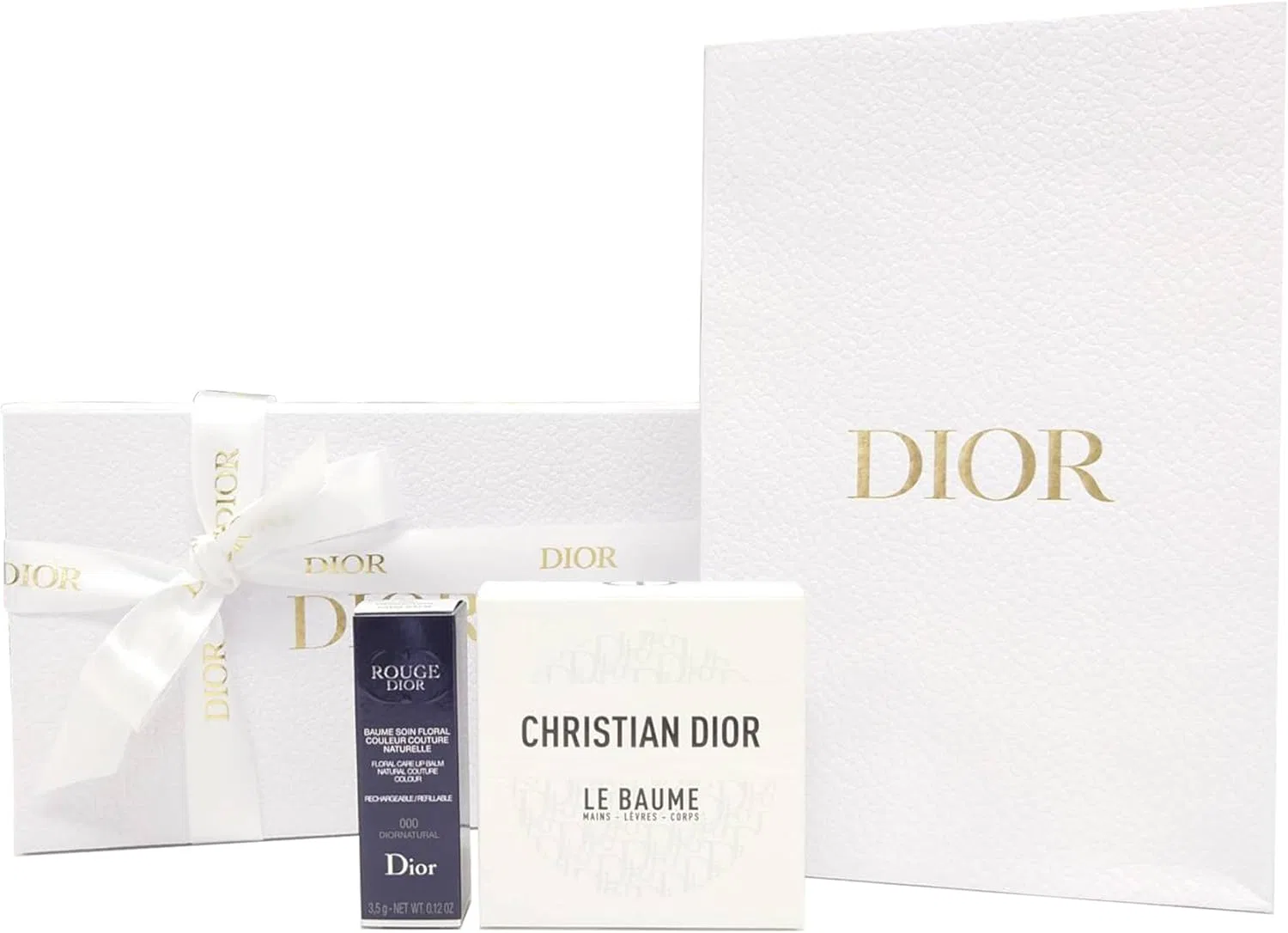 Бальзам для губ Dior Le Baume #000 Natural Satin и Rouge Dior Balm, 50 мл + 3,5 г — фото 3