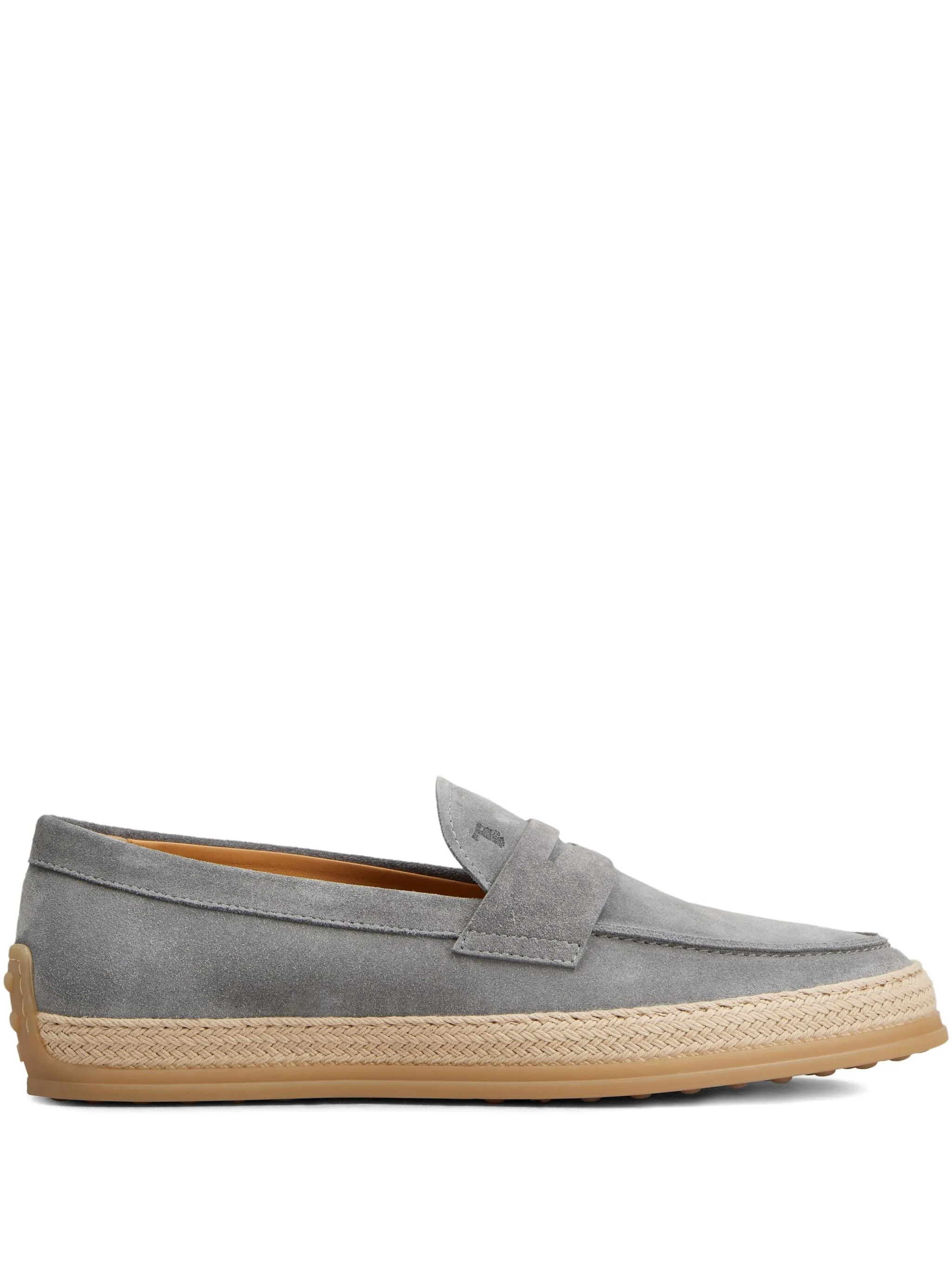 

Замшевые пенни-лоферы Tod'S, серый