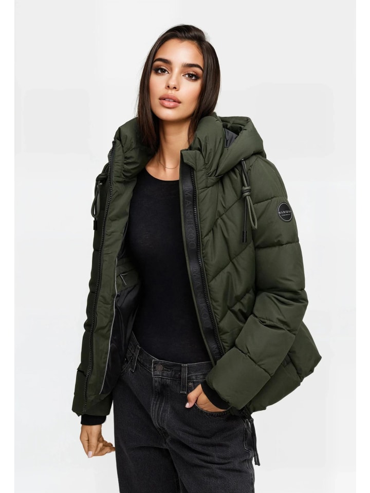 

Зимняя куртка N091 в цвете Dark Olive Marikoo