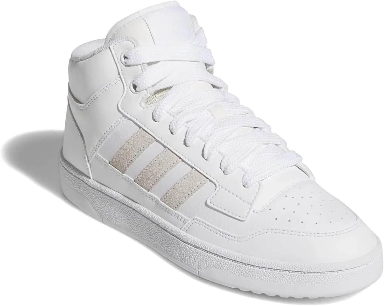 Унисекс кроссовки Adidas Rapid Court Mid, Triple White — фото 3