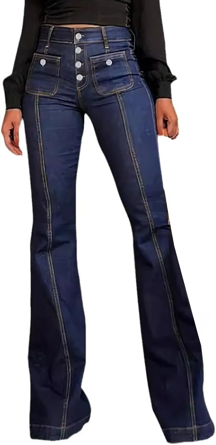 

Джинсы Bell Bottom для женщин High Waist Baimiu