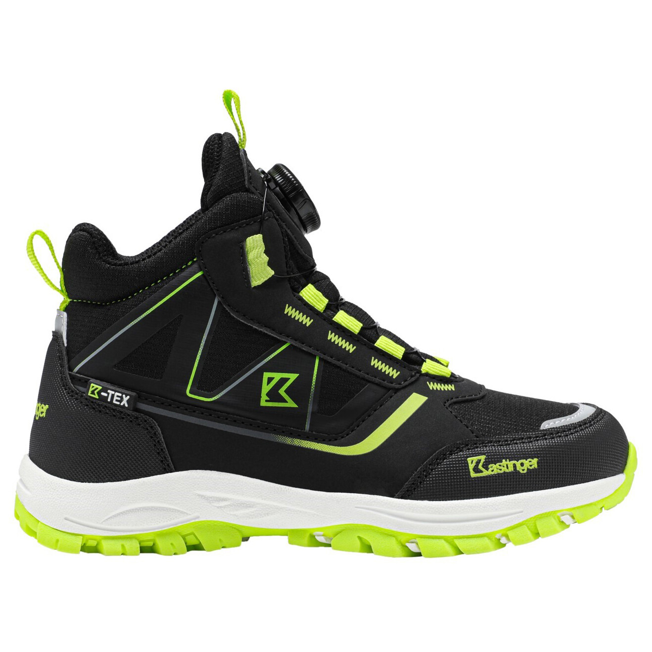 

Походная обувь Kastinger Wenger Mid XT KTX, цвет Jet Black/Lime