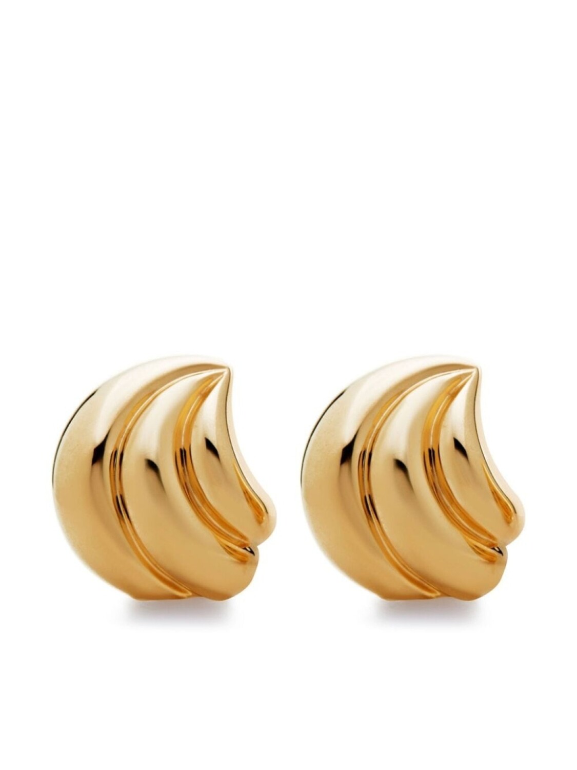 

Серьги Swirl Monica Vinader, золотой