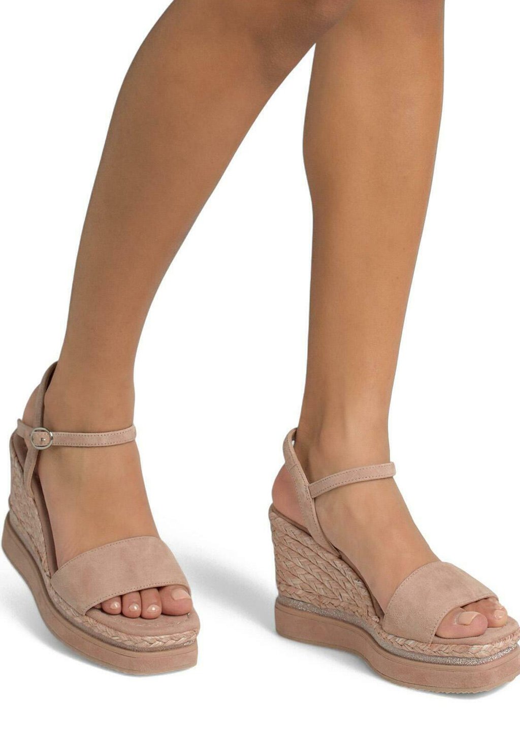 Босоножки на танкетке Espadrillas Alma en Pena, цвет Rosa Jaspeado