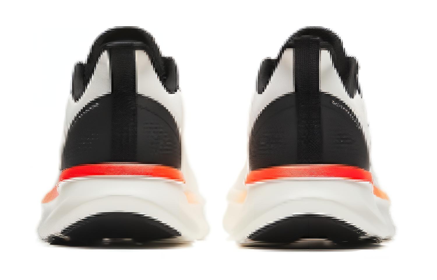 Прочные дышащие низкие кроссовки для бега Anta Running Collection мужские бело-черные — фото 4