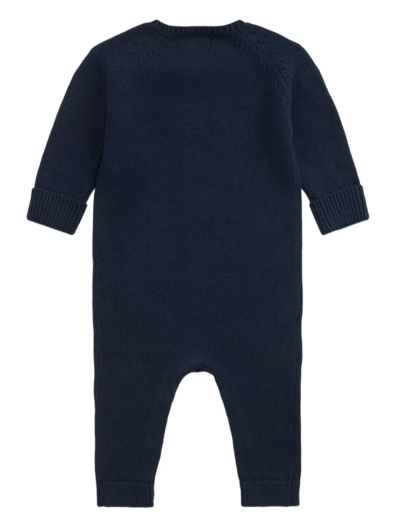 POLO RALPH LAUREN KIDS трикотажный комбинезон с флагом, синий — фото 2