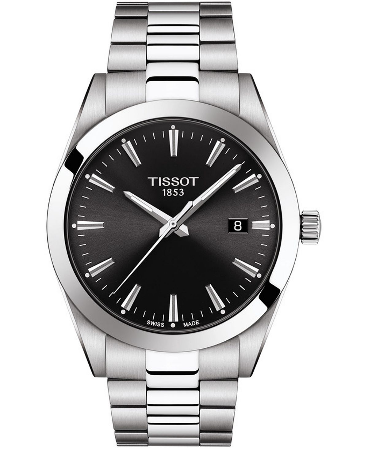 

Мужские швейцарские часы T-Classic Gentleman с браслетом из нержавеющей стали, 40 мм Tissot