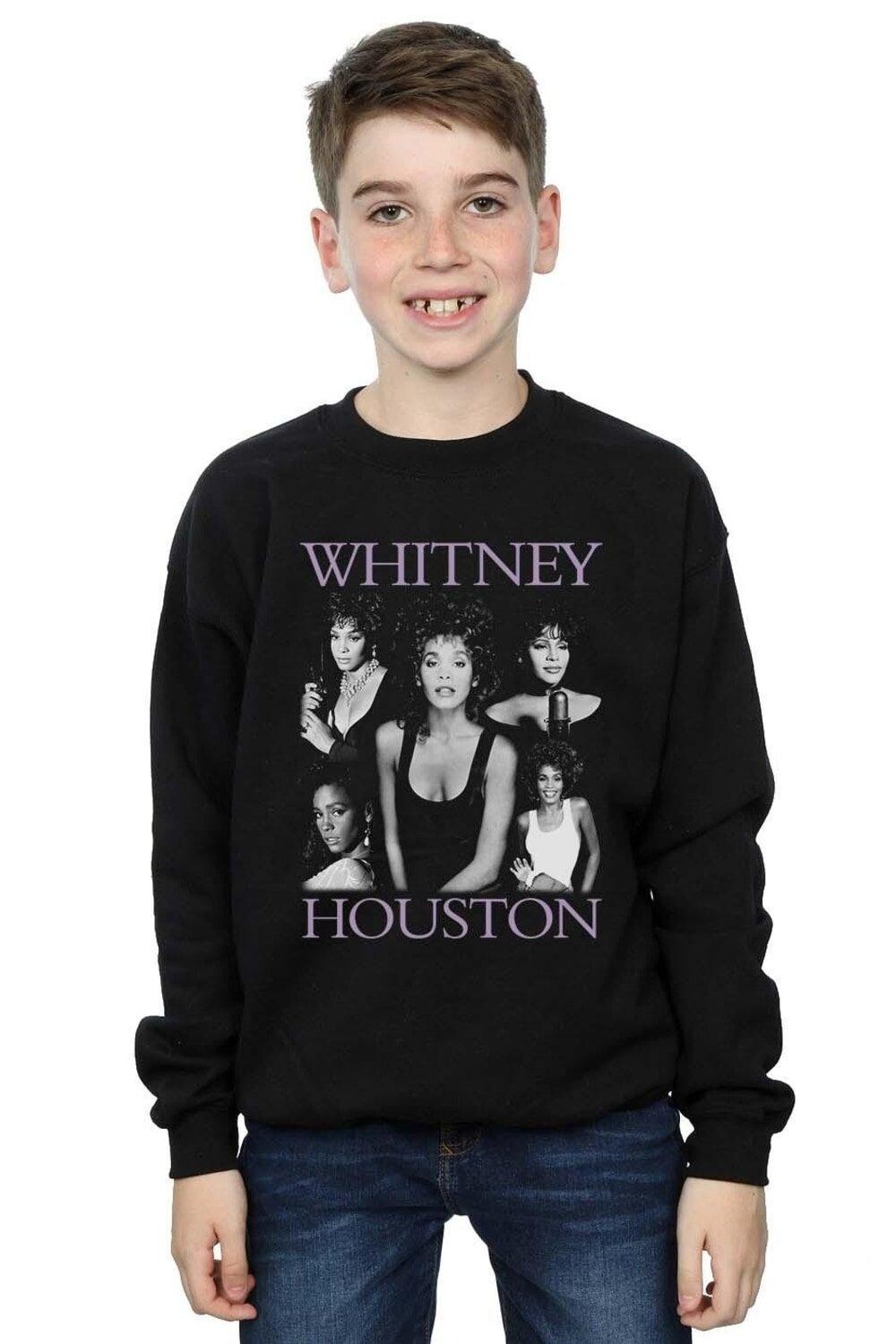 

Толстовка с несколькими позами Whitney Houston, черный