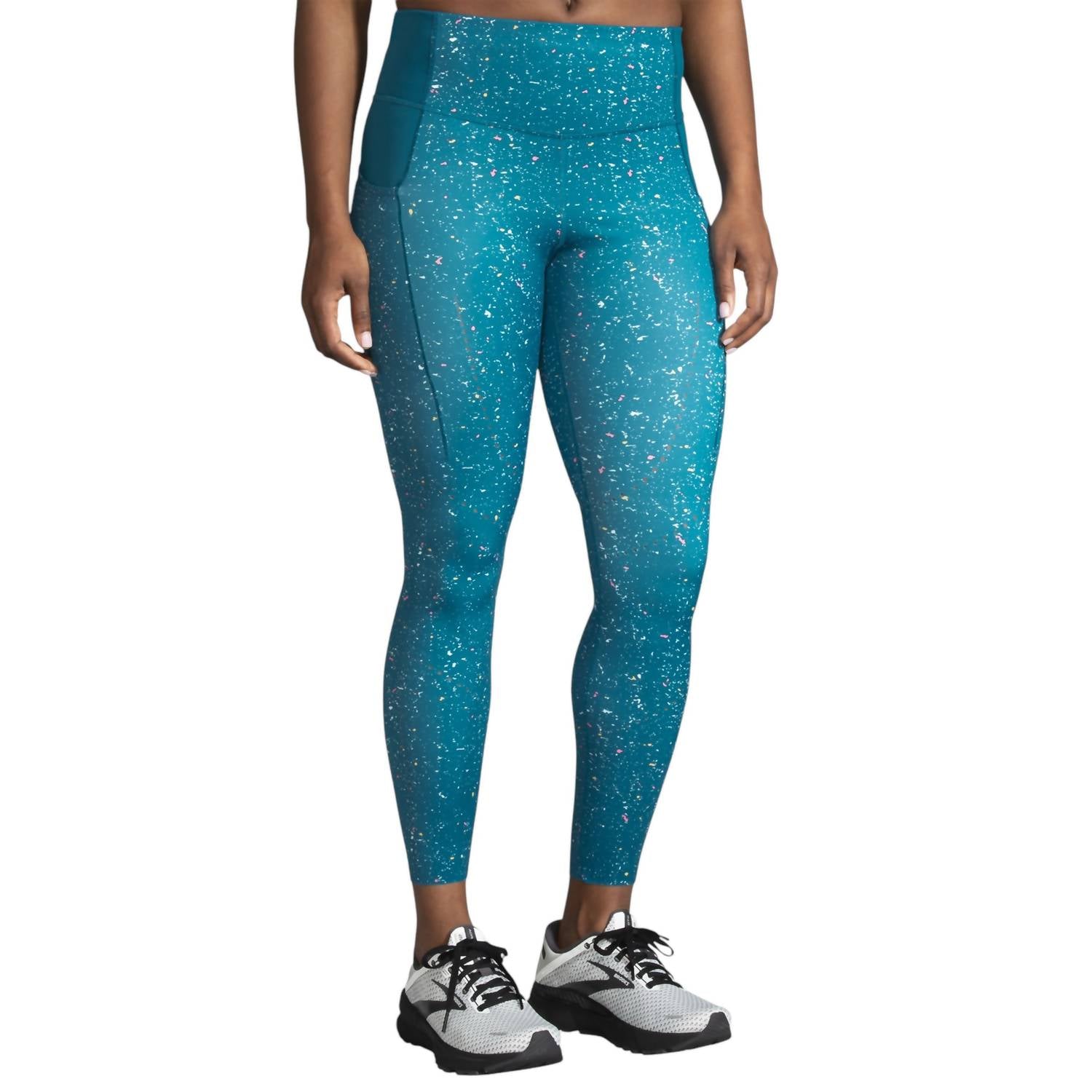 

Женские обтягивающие шорты Method 7/8 в цвете Lagoon Speckle Print/Lagoon BROOKS