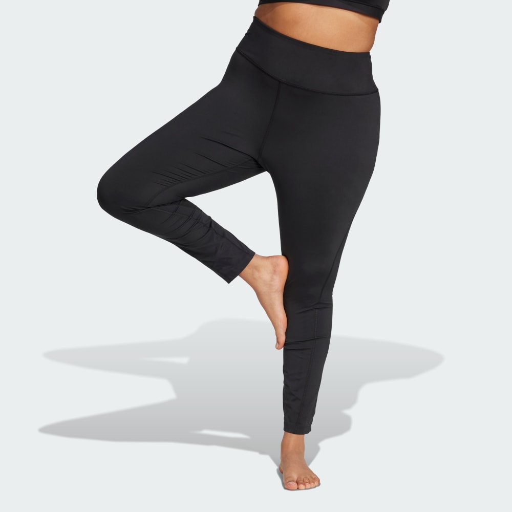 

Леггинсы Adidas All Me Essentials Full Length Leggings (Plus Size), черный