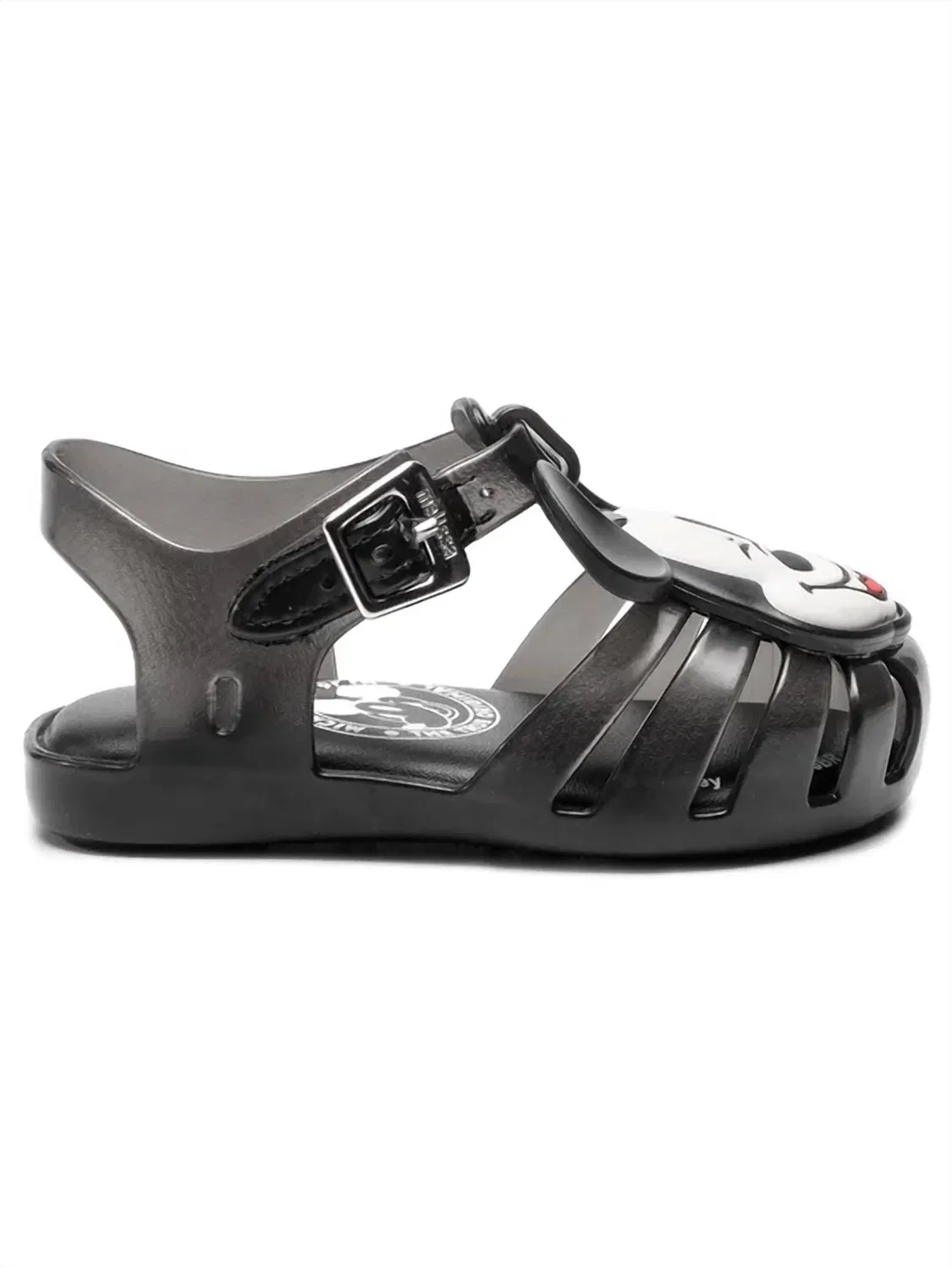 Mini Melissa Детские мини-сандалии «Аранья» с Микки Маусом, черные — фото 2