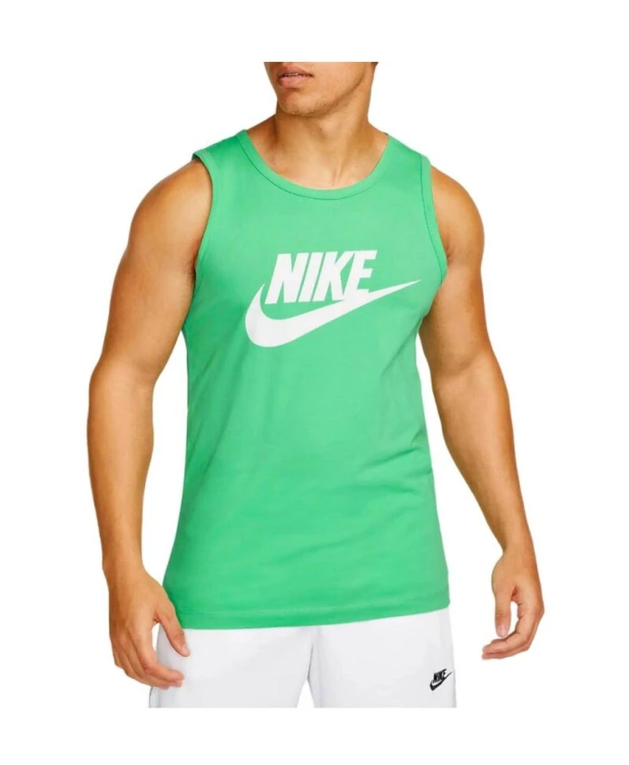 

Зеленая майка без рукавов с круглым вырезом Nike, зеленый