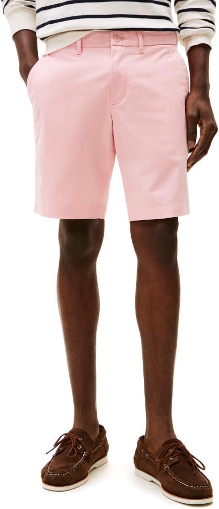 

Мужские повседневные хлопковые шорты Tommy Hilfiger длиной 9 дюймов с эластичным ремешком, также доступны в размерах для больших и высоких женщин., Pink Shade