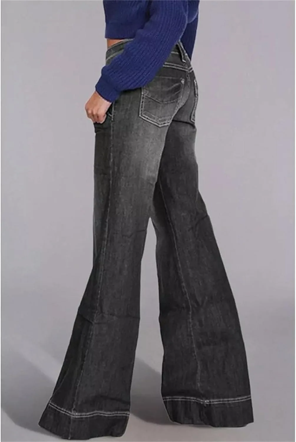 Женские джинсы low rise straight leg с эффектом stretch — фото 3