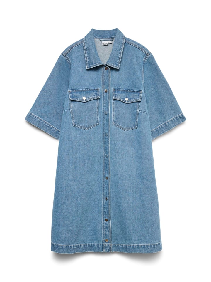 

Платье до колена Vero Moda, Средне-синий деним